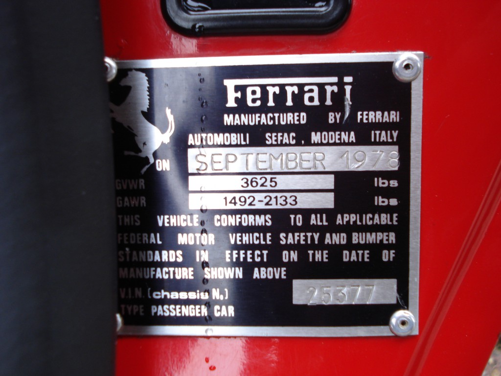 Ferrari 308 GTS 1978