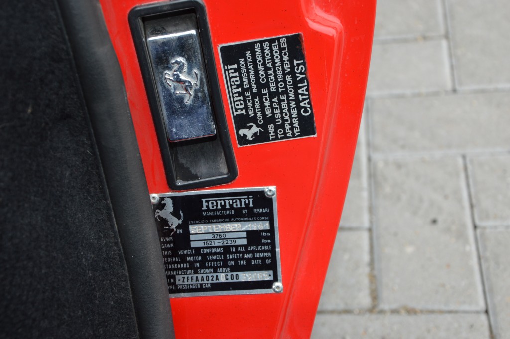 Ferrari 308 GTSI Matchingnumbers